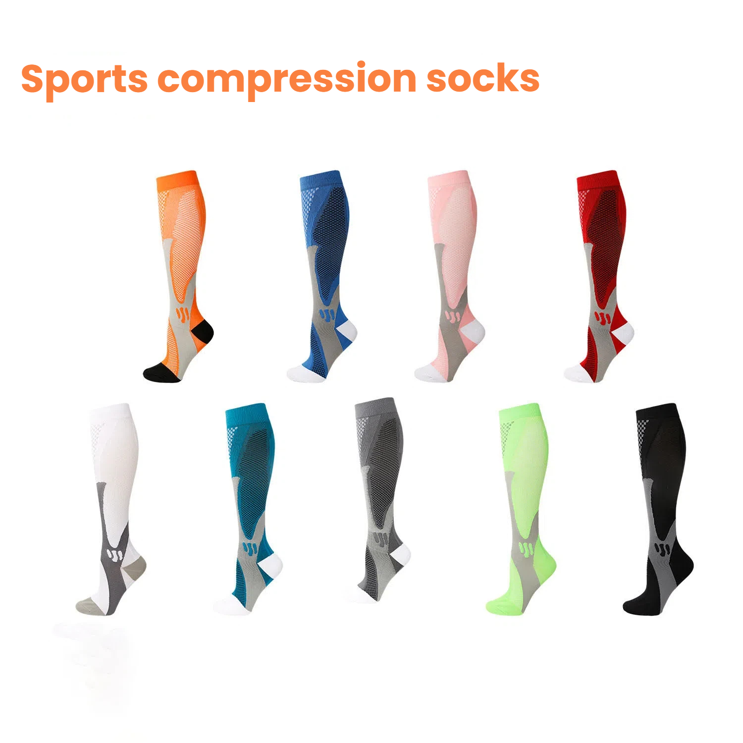 Sports Socks - Cross Border nylon compressiesokken voor heren