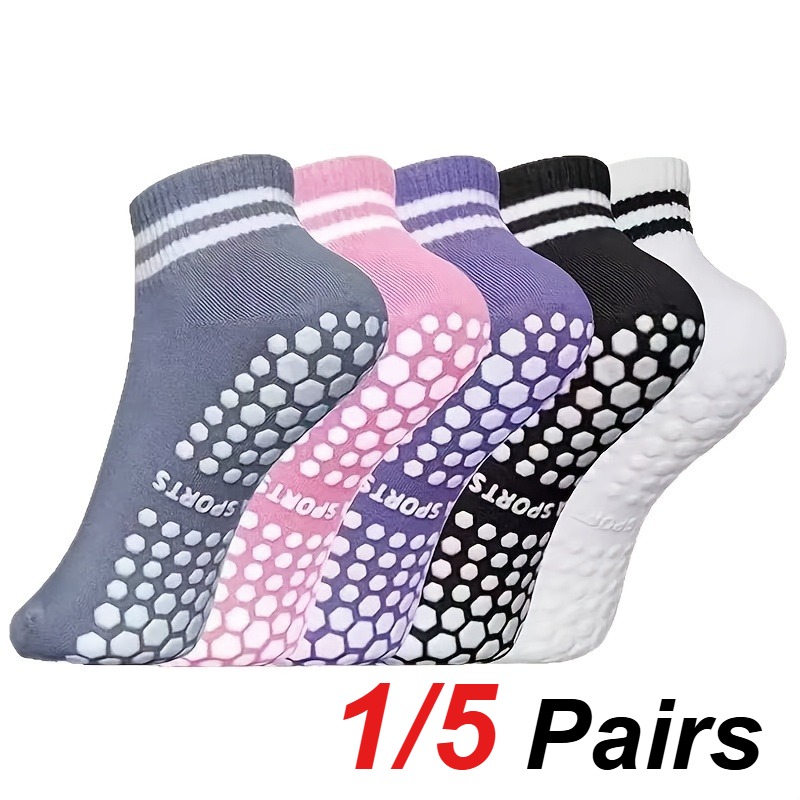 Sports Socks - 1/5 paar siliconen antislip pilates yogasokken