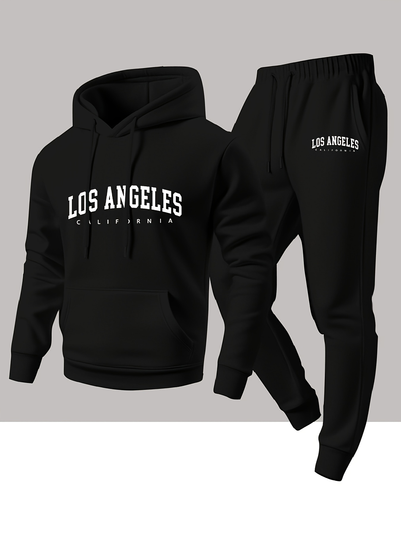 Joggers Pants - Heren 2-delig trainingspak Los Angeles letterprint