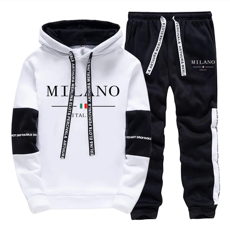 Joggers Pants - Heren Set/Hoodie/Broek Italië Trendy Hoodie Sportkleding
