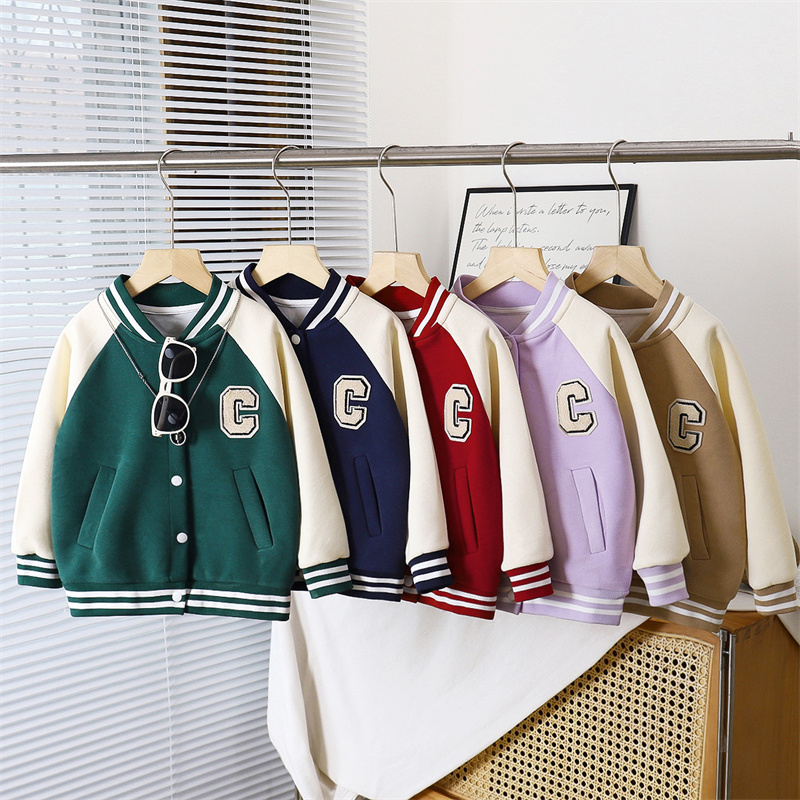 Running Gear Kids - Kinderen Baseball Jas Jongens Mode Jas