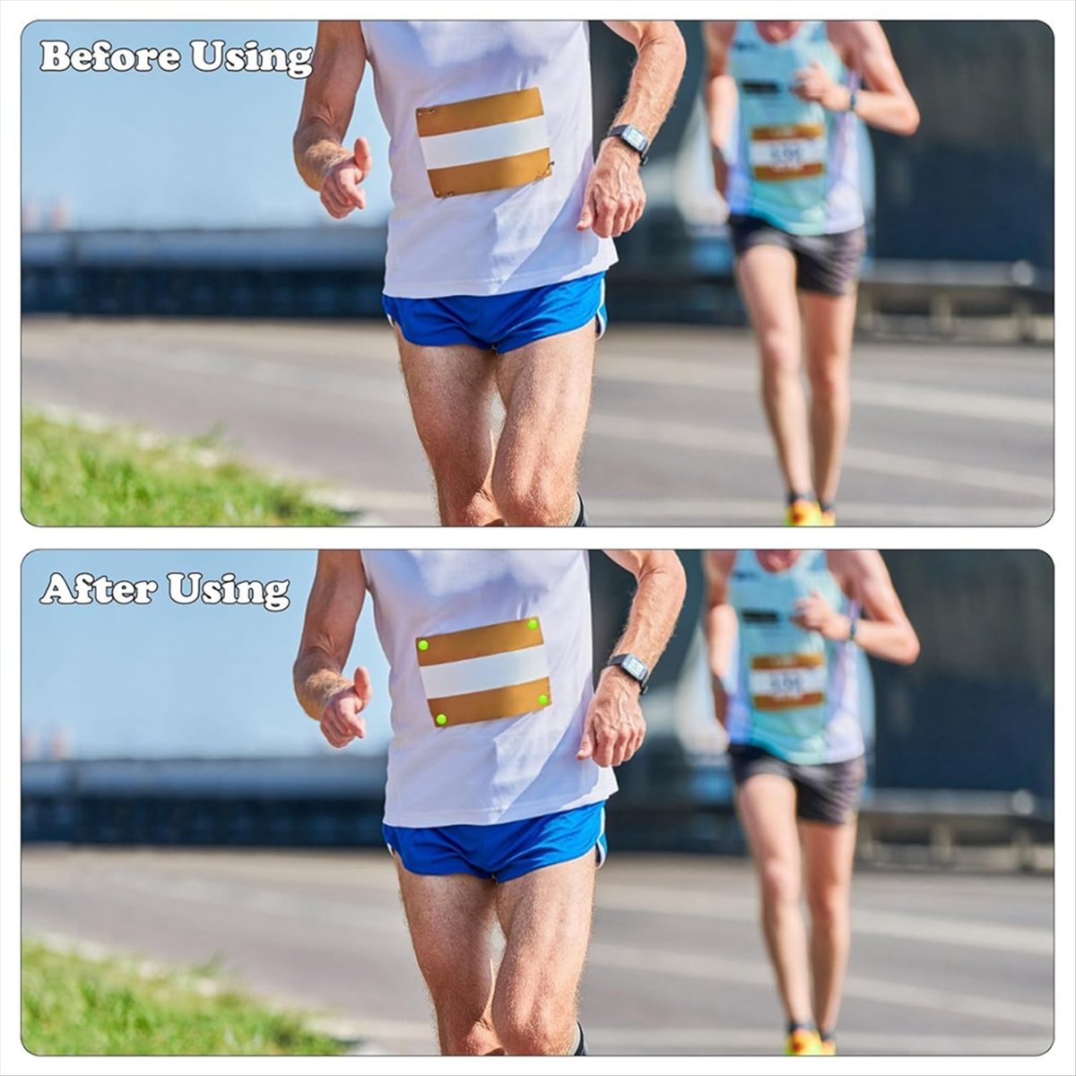 Race Bib - ABJX 12 stuks hardloopnummerclips marathonnummergesp racebib