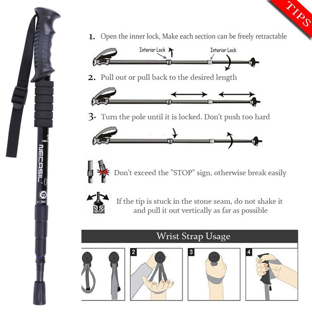 2 stuks/lot Trekkingstokken Wa - Trekking Pole Carbon recensie en prijs