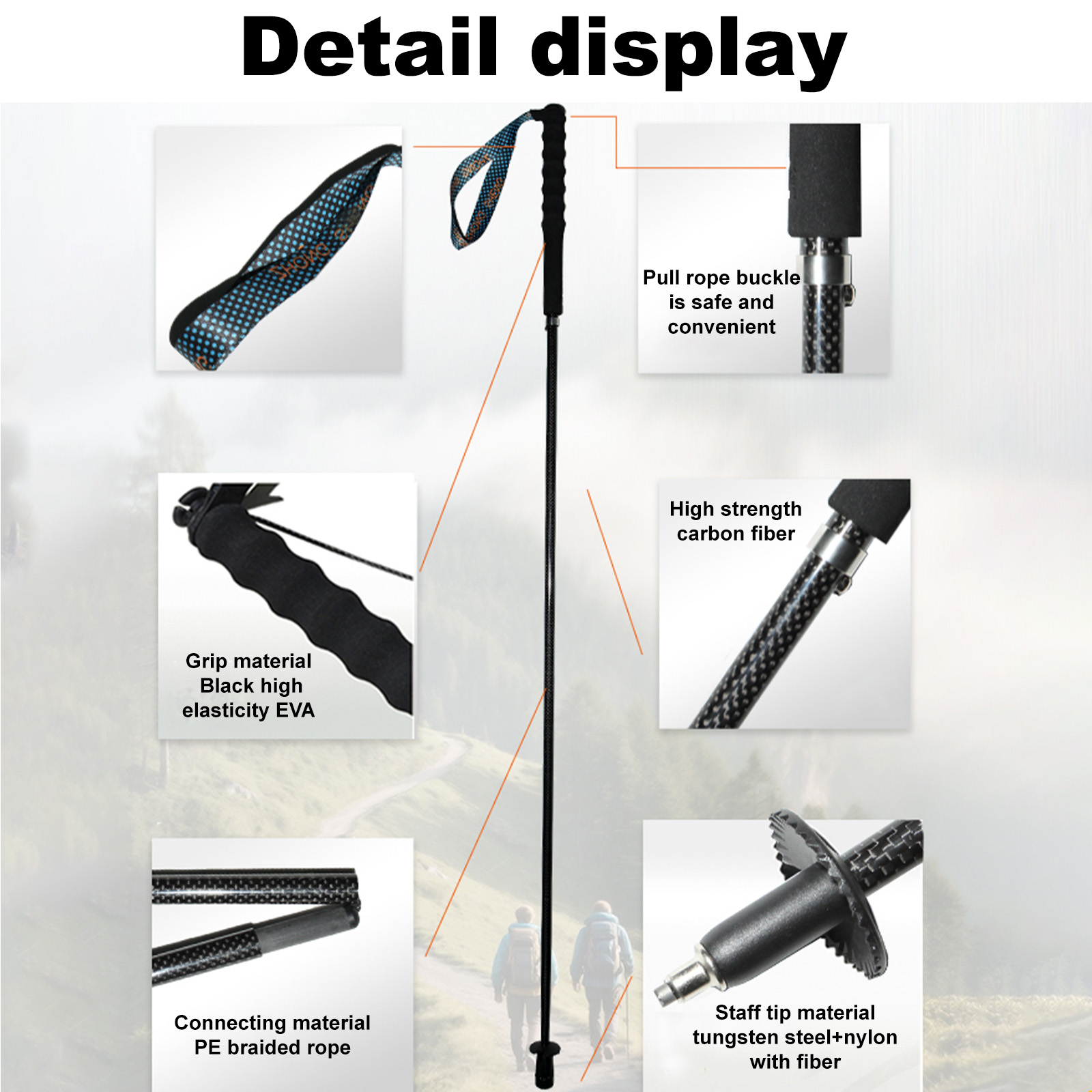 110/120/130CM Ultra Lichtgewic - Trekking Pole Carbon recensie en prijs