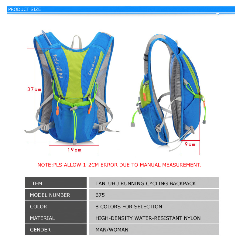 Tanluhu 675 Ultralight Outdoor - Hydration Vest recensie en prijs